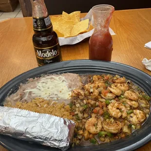 Camarones a la diabla.