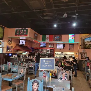 the inside of the restaurant