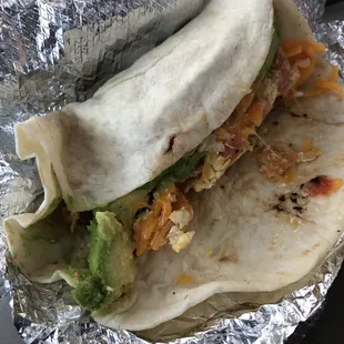 Migas Taco with Avocado