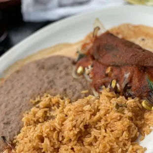Veggie Chile Relleno (made vegan with no cheese)