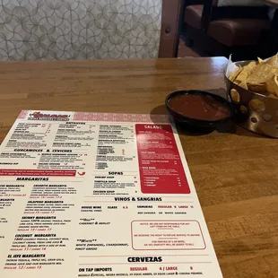 Complimentary chips and salsa right as you sit