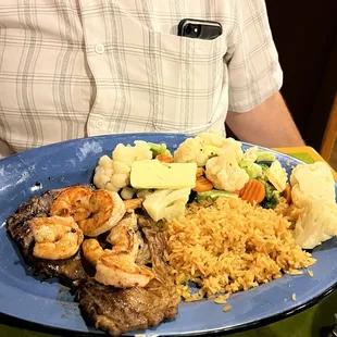 Steak and Shrimp