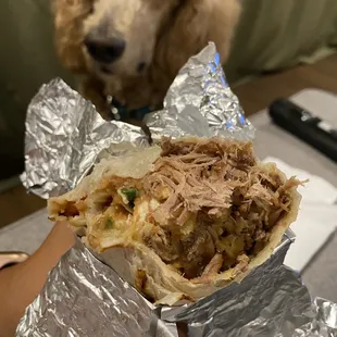 Shredded Beef Burrito