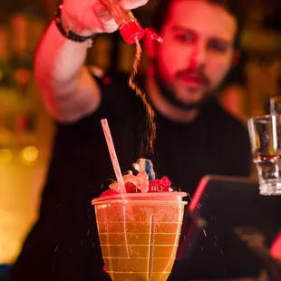 sushi and sashimi, drink