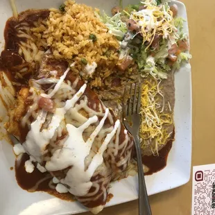 Chicken Enchilada Combo