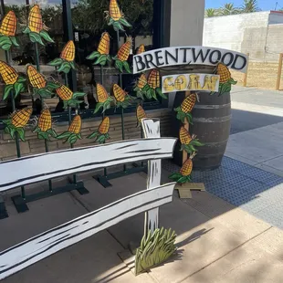 So cute! Brentwood corn display