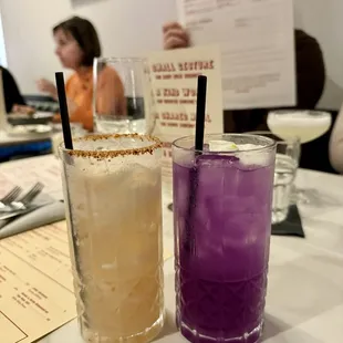 Spicy Paloma &amp; Butterfly Pea Collins