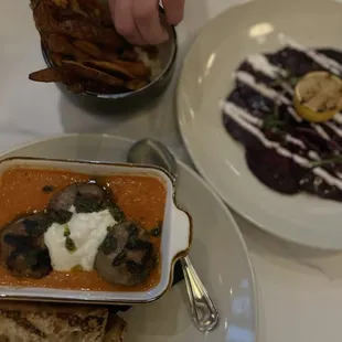 CHARRED MEATBALLS &amp; RICOTTA