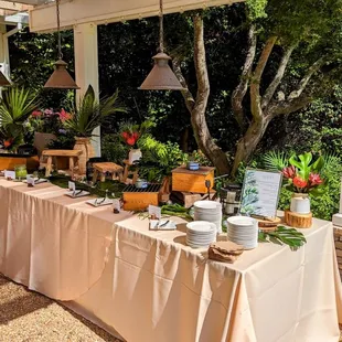 appetizer table (on theme)