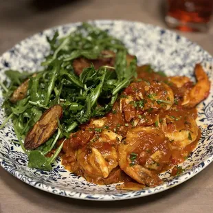 a plate of food on a table