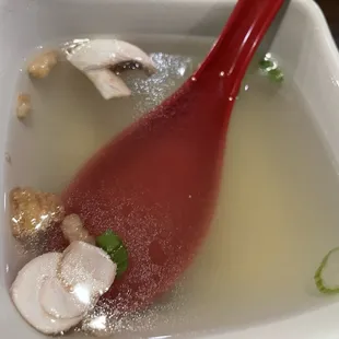 Clear soup
