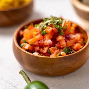 Fresh homemade salsas made daily with local produce and ingredients