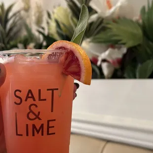 Blood orange margarita