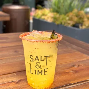 CHARRED JALAPENO grilled jalapeno, orange, lime, agave, tajin. 8/10