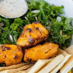Kale Salad with Chicken