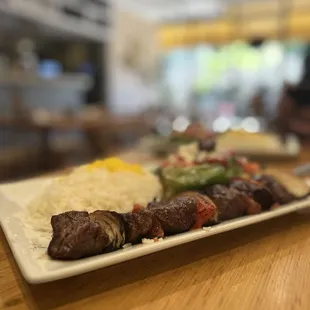 Beef Kebab Plate