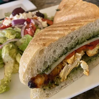 Grilled Chicken Pesto Sandwich