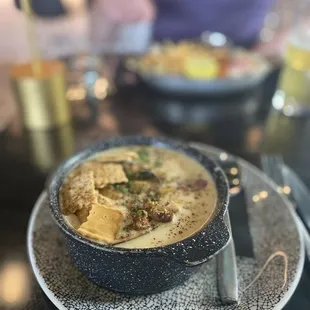 New England seafood chowder