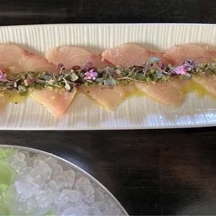 Crying Tiger Hamachi Sashimi