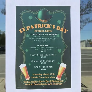 St. Patrick&apos;s Day 2022