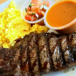Delicious steak &amp; eggs