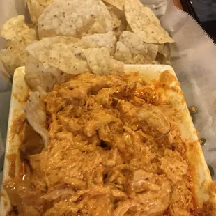 Buffalo chicken dip did not lack meat!!!