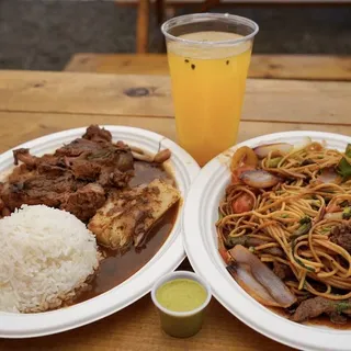 Tallarn saltado de carne