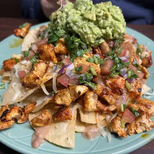 Perfection!! Pollo asado nachos.