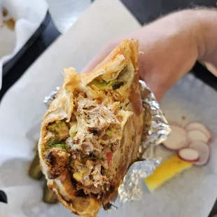 3 meat burrito again