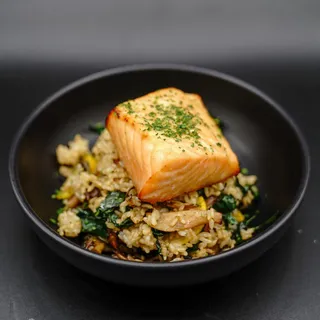 Miso Glazed Salmon Bowl