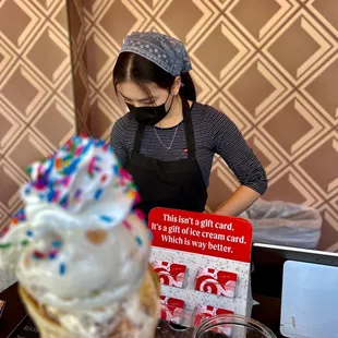 The staff here are quick and cheerful  #SaltAndStraw