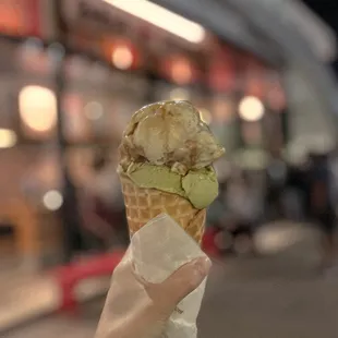 THE FLOWER POWER SERIES - Pistachio Rose Water w/ Strawberry Mochi, Sea Salt w/ Caramel Ribbons @lesminaddio