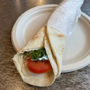 Homemade Labneh wrap