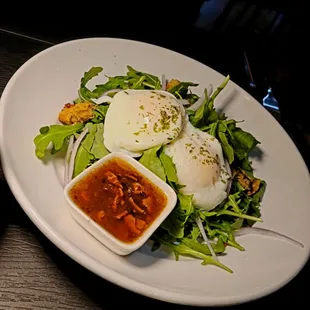 Crispy Oyster Arugula Salad