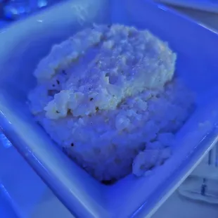  bowl of rice and a glass of wine