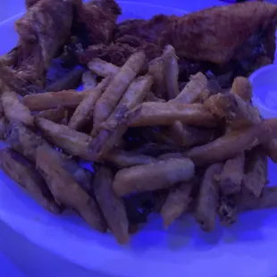 Wings and fries