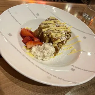 Pumpkin bread pudding