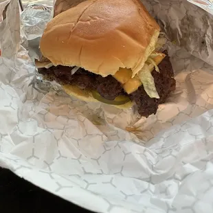 Double cheeseburger