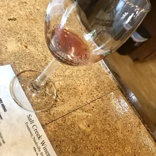 a glass of wine