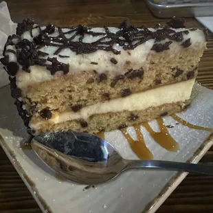 Chocolate chip cream cheese cake