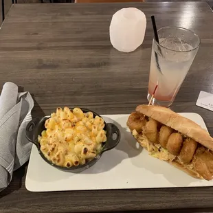 Shrimp Po' Boy and 4 Cheese Mac &amp; Cheese