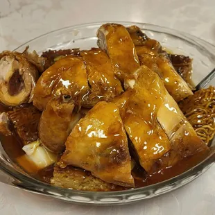 Oyster Sauce Chicken Cake Noodles.
