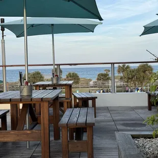 view from the rooftop dining area