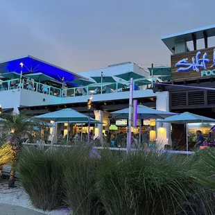 Actual photo as we left - outdoor 1st floor patio and rooftop seating.