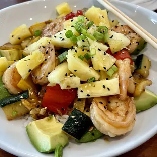 Hawaiian Shrimp Bowl
