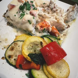 Almond Crusted Grouper with Lobster