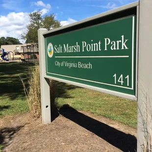 Salt Marsh Point Park sign
