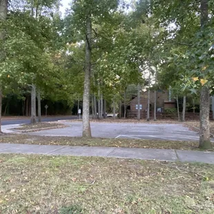 Another view of the dedicated parking lot
