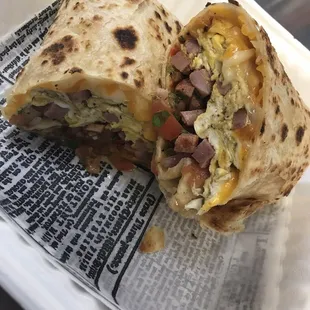 Breakfast  looking cheesy