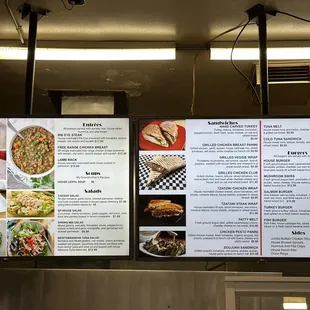Menu as of 3/22/23